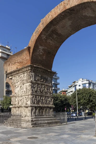 Ancient Roman Arch of Galerius in Thessaloniki, Greece — Stock Photo, Image