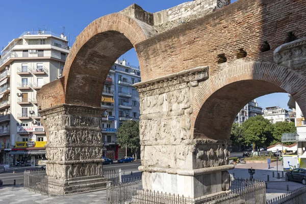 Αρχαία Ρωμαϊκή αψίδα του Γαλέριου στη Θεσσαλονίκη — Φωτογραφία Αρχείου