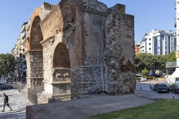 Ancient Roman Arch of Galerius in Thessaloniki, Greece — Stock Photo, Image