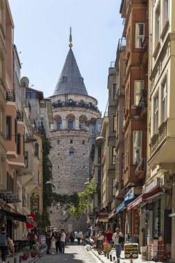 İstanbul 'un merkezinde Antik Galata Kulesi