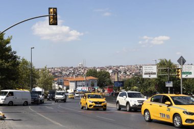 İstanbul 'un Karaköy ilçesinde sokak ve bina