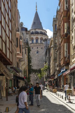 İstanbul 'un merkezinde Antik Galata Kulesi