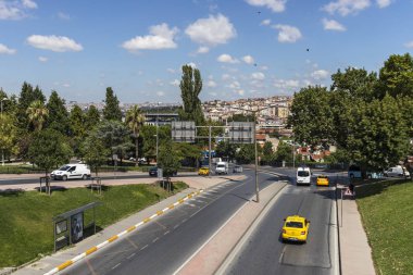 İstanbul 'un Karaköy ilçesinde sokak ve bina