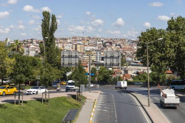İstanbul 'un Karaköy ilçesinde sokak ve bina
