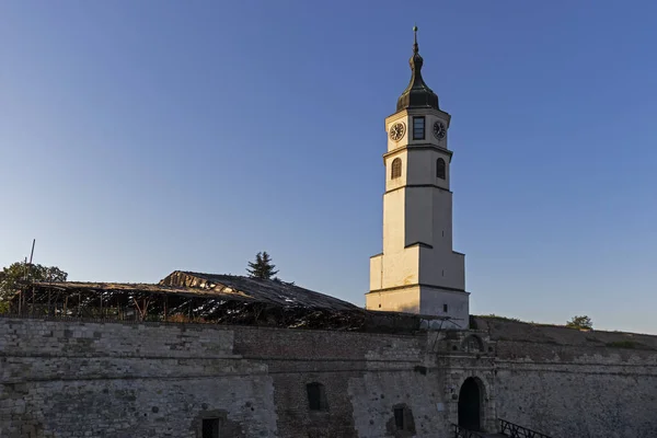 Clock Tower at Belgrade Fortres, Serbia — Stock Photo, Image