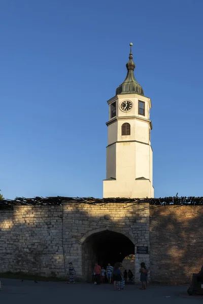 Πύργος ρολογιού στο Βελιγράδι Φορτρές, Σερβία — Φωτογραφία Αρχείου