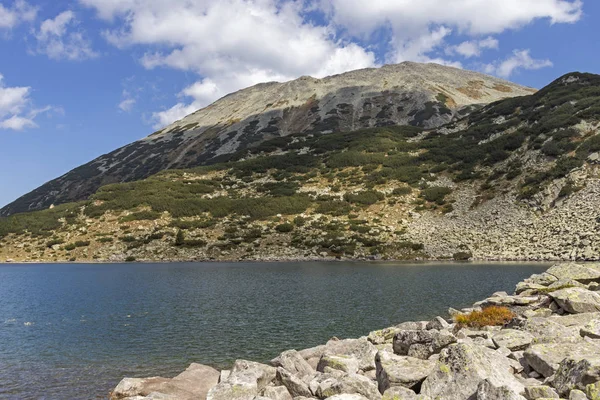 Lago Banderitsa de peixes e pico de Todorka, Pirin Mountain, Bulgária — Fotografia de Stock