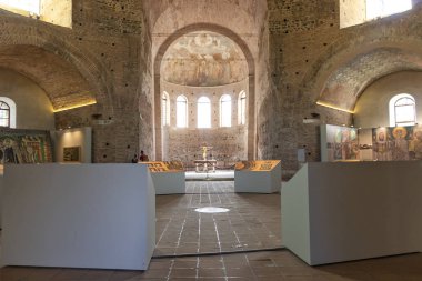 Yunanistan 'ın Selanik kentindeki Rotunda Roma Tapınağı' nın iç manzarası