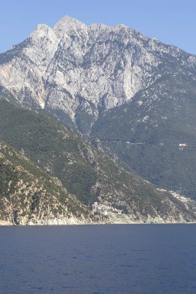 Landscape of Mount Athos, Chalkidiki, Greece — Stock Photo, Image