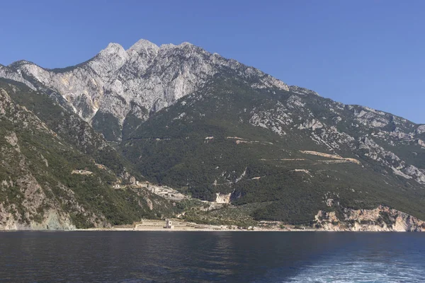 Landscape of Mount Athos, Chalkidiki, Greece — Stock Photo, Image