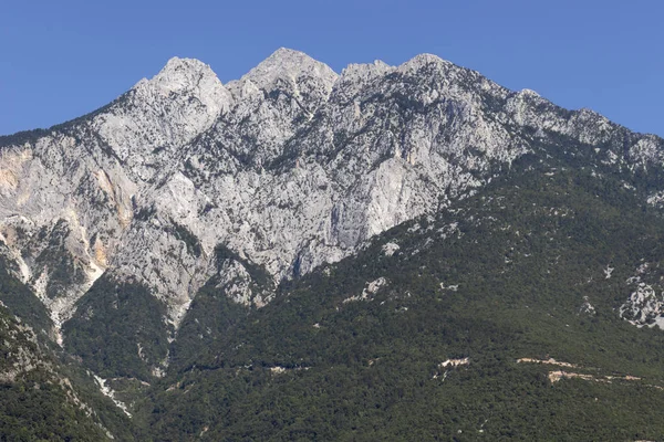 Athos-hegyi táj, Chalkidiki, Görögország — Stock Fotó