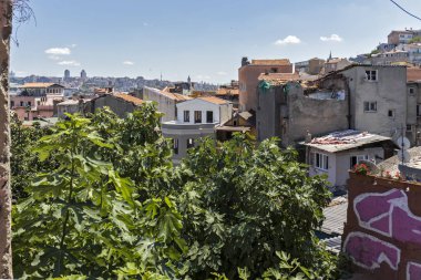 İstanbul 'un Balat ilçesinde sokak ve bina