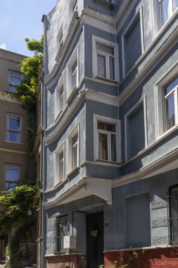 İstanbul 'un Balat ilçesinde sokak ve bina