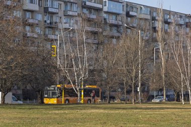 Sofya 'daki komünist dönemden kalma konut binası