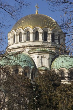 Bulgaristan 'ın Sofya kentindeki Katedral Aziz Alexander Nevski