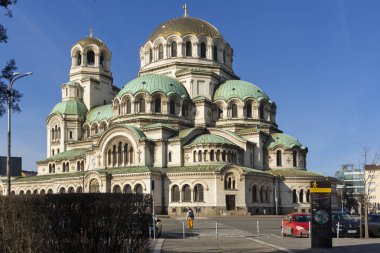 Bulgaristan 'ın Sofya kentindeki Katedral Aziz Alexander Nevski