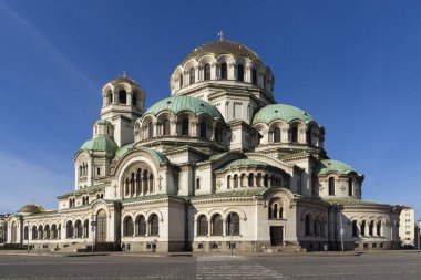 Bulgaristan 'ın Sofya kentindeki Katedral Aziz Alexander Nevski