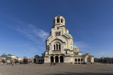 Bulgaristan 'ın Sofya kentindeki Katedral Aziz Alexander Nevski