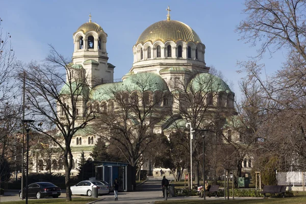 保加利亚索菲亚的Saint Alexander Nevski主教座堂 — 图库照片