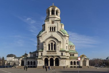 Bulgaristan 'ın Sofya kentindeki Katedral Aziz Alexander Nevski