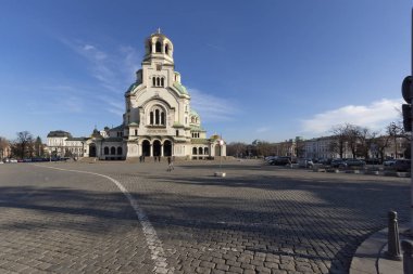 Bulgaristan 'ın Sofya kentindeki Katedral Aziz Alexander Nevski