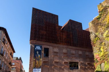 Vertical garden wall in City of Madrid, Spain