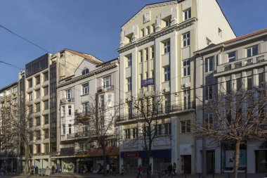 Bulgaristan 'ın Sofya kentindeki Vitosha Bulvarı' nda bina