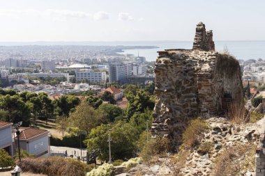 Yunanistan 'ın Selanik kenti panoramik manzara