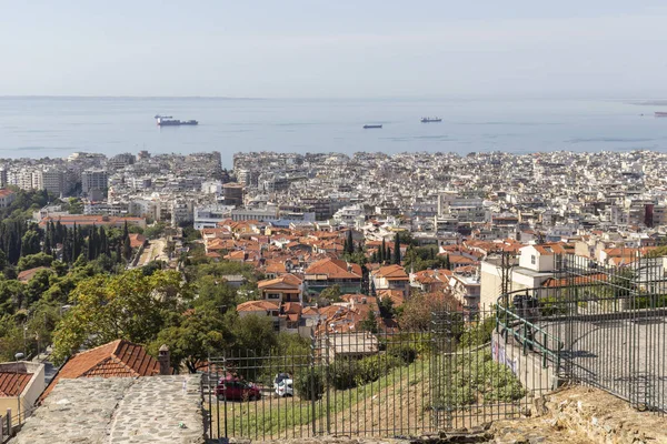 Yunanistan 'ın Selanik kenti panoramik manzara