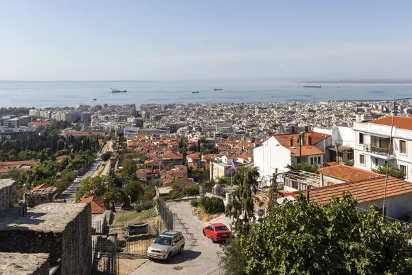 Panoramablick Stadt Thessaloniki, Griechenland — Stockfoto