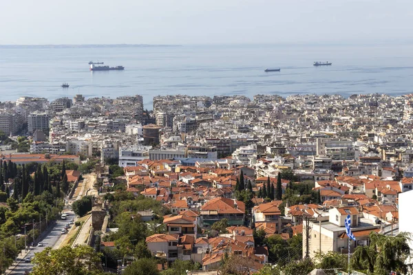 Panoramablick Stadt Thessaloniki, Griechenland — Stockfoto