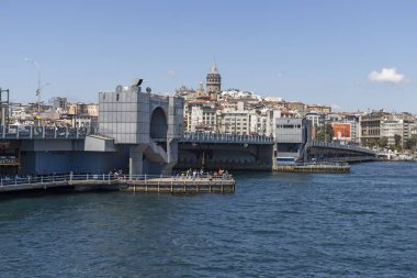 İstanbul, Türkiye - 27 Temmuz 2019: İstanbul, Türkiye 'den İstanbul' a panoramik manzara