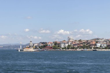 İstanbul, Türkiye - 27 Temmuz 2019: İstanbul, Türkiye 'den İstanbul' a panoramik manzara