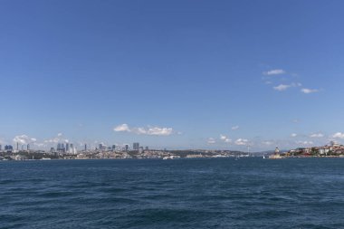 İstanbul, Türkiye - 27 Temmuz 2019: İstanbul, Türkiye 'den İstanbul' a panoramik manzara