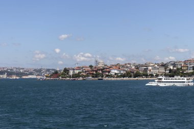 İstanbul, Türkiye - 27 Temmuz 2019: İstanbul, Türkiye 'den İstanbul' a panoramik manzara