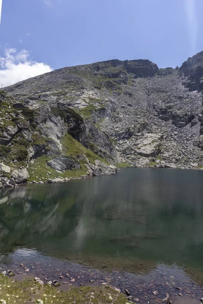Increíble Paisaje Del Lago Scary Lago Strashnoto Montaña Rila Bulgaria — Foto de Stock