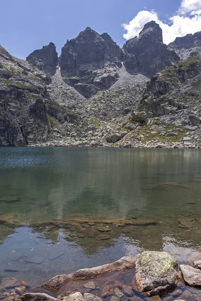 Peisaj Uimitor Lacului Înfricoșător Lacul Strashnoto Muntele Rila Bulgaria — Fotografie, imagine de stoc