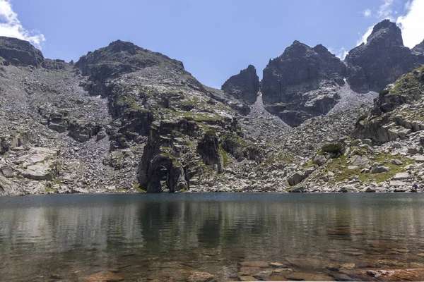 Paysage Incroyable Lac Effrayant Lac Strashnoto Montagne Rila Bulgarie — Photo