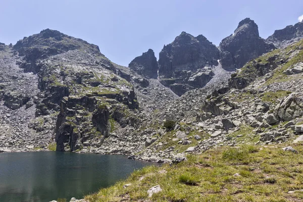 Καλοκαίρι Άποψη Του Scary Lake Strashnoto Λίμνη Rila Mountain Βουλγαρία — Φωτογραφία Αρχείου