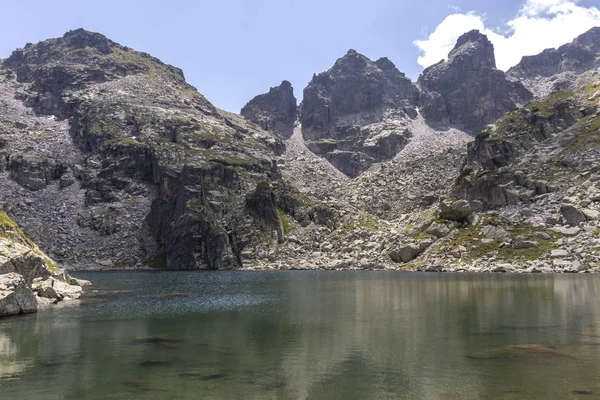 Літній Вид Озеро Страшното Озеро Страшното Рильська Гора Болгарія — стокове фото