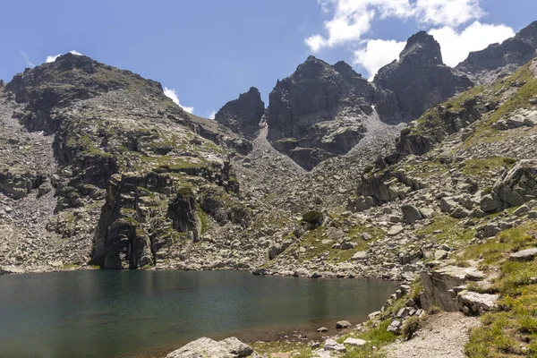 Vue Été Lac Effrayant Lac Strashnoto Montagne Rila Bulgarie — Photo