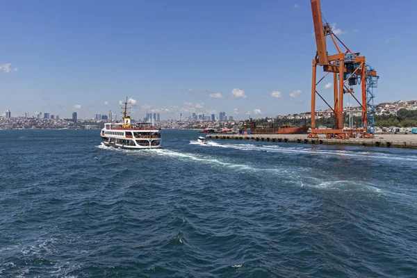 Istanbul Turquia Julho 2019 Vista Panorâmica Bósforo Para Parte Asiática — Fotografia de Stock