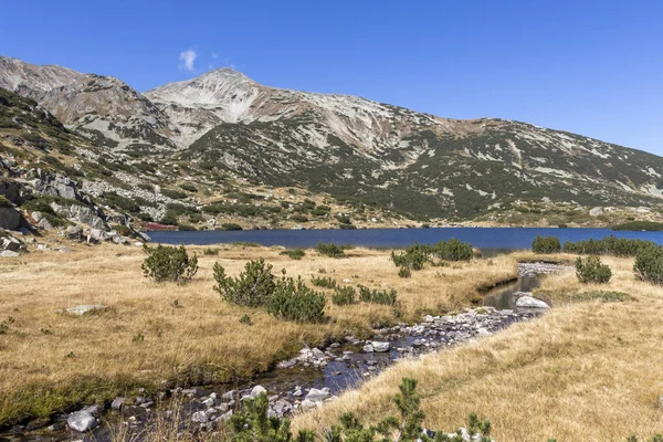 Podzimní Krajina Jezera Popovo Pirin Mountain Bulharsko — Stock fotografie