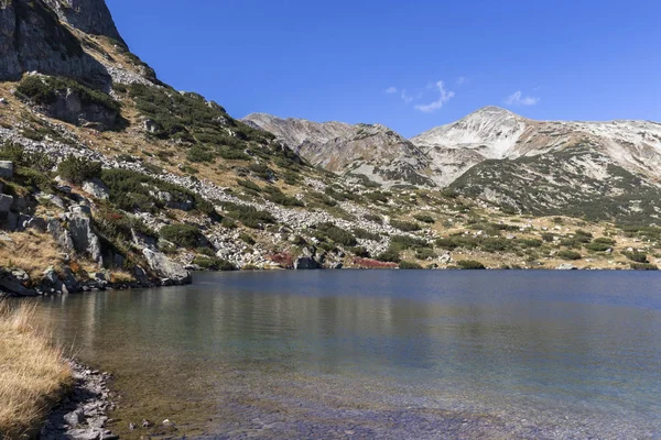 Paisaje Otoñal Del Lago Popovo Montaña Pirin Bulgaria — Foto de Stock