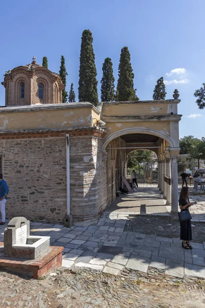 Thessaloniki Grécia Setembro 2019 Antigo Mosteiro Vlatadon Cidade Salónica Macedónia — Fotografia de Stock