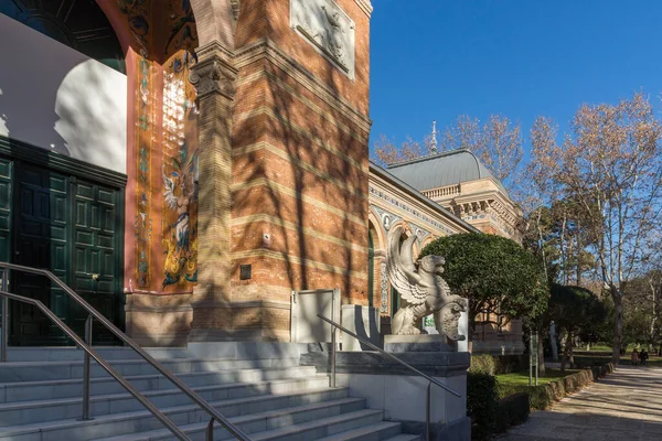 Madrid Španělsko Ledna 2018 Palác Velazquez Retiro Park Městě Madrid — Stock fotografie