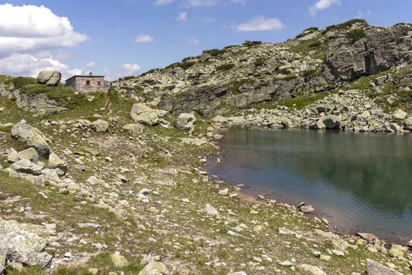 Τοπίο Την Τρομακτική Λίμνη Λίμνη Strashnoto Rila Mountain Βουλγαρία — Φωτογραφία Αρχείου