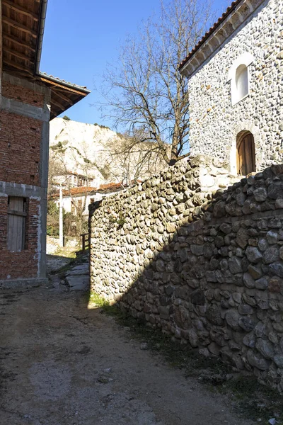 保加利亚梅尔尼克 2019年12月31日 保加利亚布拉格洛夫格勒地区梅尔尼克历史城镇典型的街道和老房子 — 图库照片