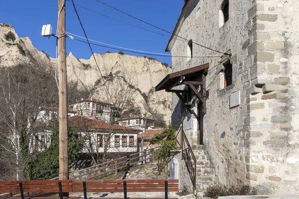 Melnik Bulgaria 2019 Typische Straße Und Alte Häuser Der Historischen — Stockfoto