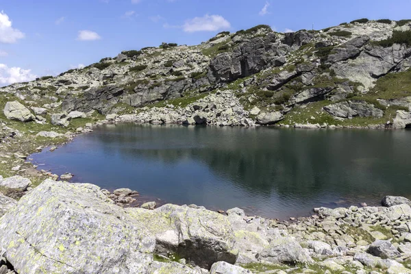 Lanskap Danau Scary Danau Strashnoto Gunung Rila Bulgaria — Stok Foto